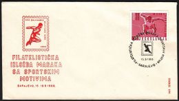Yugoslavia 1984, Illustrated Cover "Philatelic Exibition In Sarajevo 1966" W./ Special Postmark "Sarajevo", Ref.bbzg - Briefe U. Dokumente