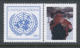 UN New York 2011. Scott # 1023. 98 C UN Emblem With Lable, MNH (**) - Nuovi