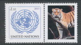 UN New York 2013. CITES, Single With Lable, MNH (**) - Nuevos