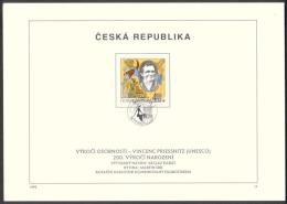 Czech Rep. / First Day Sheet (1999/14) Jesenik: Vincenc Priessnitz (1799-1851) - Hydrotherapy (UNESCO) - Hydrotherapy