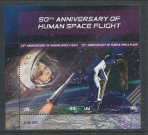 UN New York 2011. Michel # 1270-1271.  50 Anniv Of Human Space Flight, MNH (**) - Neufs