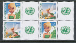 UN New York 2012. Sc # 1046-1047.  Conservation Double Pairs With Lable, MNH (**) - Ongebruikt