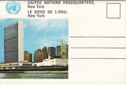 US Letter Card United Nations Headquarters New York US UN HQ Le Siege De L´ONU - Other Monuments & Buildings