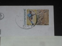 LETTRE GRECE GREECE HELLAS AVEC YT 1842 - FOOTBALL COUPE DU MONDE - CPM CRETE KRETA - - Cartas & Documentos