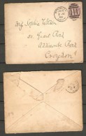 Great Britain 1898 Postal History Rare Victoria Cover CROYDON - BROMLEY KENT D.239 - Cartas & Documentos