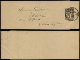 France 1889 Postal History Rare Postal Stationery Wrapper - Redon D.272 - Bandes Pour Journaux