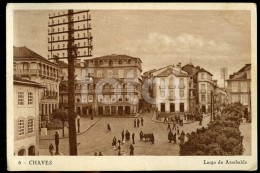 OLD POSTCARD LARGO DO ARRABALDE CHAVES PORTUGAL CARTE POSTAL - Vila Real