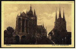 Erfurt  -  Dom Und Severikirche  -  Feldpost Ansichtskarte Ca.1914    (3485) - Erfurt