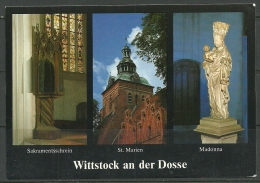 Deutschland Ansichtskarte Wittstock Dosse 1993 Nach Estland Gesendet - Wittstock