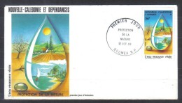 New Caledonia FDC Mi 723 Water Protection 1983 - FDC