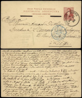 Argentina 1894 Postal History Rare Postal Stationery Buenos Aires To Liège Belgium Via Paris D.275 - Storia Postale