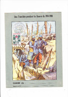 Protège Cahier Tranchée Guerre 1914-1918 Timbre Et Tampon 1er Jour  Cinquantenaire Victoire De Verdun Leroux - Schutzumschläge