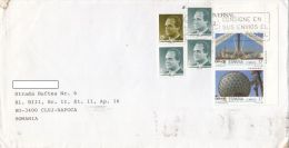 STAMPS ON COVER, NICE FRANKING, EXHIBITION, 1993, SPAIN - Briefe U. Dokumente