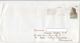 STAMPS ON COVER, NICE FRANKING, CLIFF, FAVERGES FLAMME, 1992, FRANCE - Briefe U. Dokumente