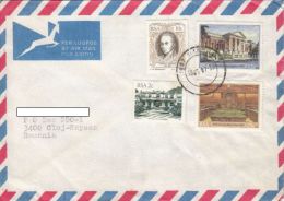 STAMPS ON COVER, NICE FRANKING, PARLIAMENT, 1985, SOUTH AFRIKA - Storia Postale