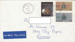 STAMPS ON COVER, NICE FRANKING, GOLD, PAPAL VISIT, 1984, CANADA - Lettres & Documents