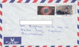 STAMPS ON COVER, NICE FRANKING, ASTRONOMY, SEAL, 1992, AUSTRALIA - Covers & Documents