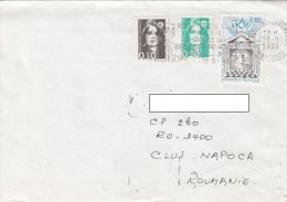 STAMPS ON COVER, NICE FRANKING, HUMAN RIGHTS, 1993, FRANCE - Brieven En Documenten