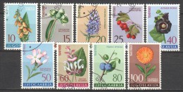 Yugoslavia 1961 Mi 943-951 Canceled FLOWERS (1) - Oblitérés