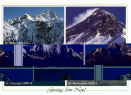 (PH 330) RTS Or DLO Postcard - Nepal To Australia - Mountains Tops - Népal