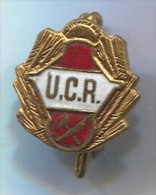 Ragby - Union Cordoba De Rugby, Argentina, Enamel, Old Pin, Badge - Rugby