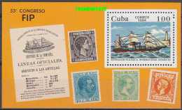 Cuba 1984 FIP/Sailing Ship M/s ** Mnh (13618 - Used Stamps