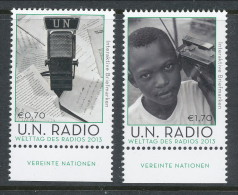 UN Vienna 2013. Scott # 521-522. UN Radio World Day,  MNH ** - Nuevos