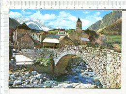 Bielsa  -  Puente Romanico Y Rio  Barrosa  Al Fondo Estribaciones De Monte Perdido - Sonstige & Ohne Zuordnung