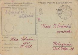 WAR FIELD POSTCARD, CAMP NR 448, 1944, HUNGARY - Briefe U. Dokumente