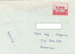 STAMPS ON COVER, NICE FRANKING, CASTLE, 1990, HUNGARY - Briefe U. Dokumente