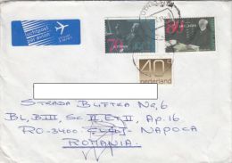 STAMPS ON COVER, NICE FRANKING, ZEEMAN, ASSER, NOBEL PRIZE, 1991, NETHERLANDS - Covers & Documents