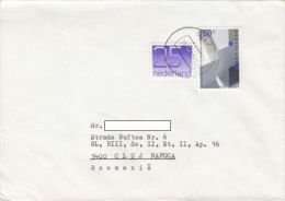 STAMPS ON COVER, NICE FRANKING, ARCHITECTURE, 1992, NETHERLANDS - Cartas & Documentos