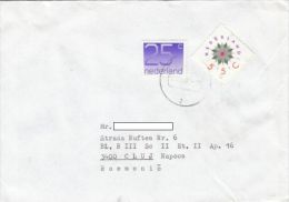 STAMPS ON COVER, NICE FRANKING, 1992, NETHERLANDS - Cartas & Documentos