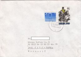 STAMPS ON COVER, NICE FRANKING, ARTILLERY, 1993, NETHERLANDS - Lettres & Documents
