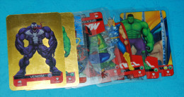 Small Collection Of 10 Marvel Heroes Lamincards- Edibas, 2008 - Marvel