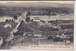 LE TEIL(07)1918-passage à Niveau, Le Pont, Vue Générale De La Plaine Du Dauphiné - Le Teil