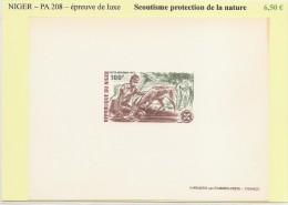 Niger - PA 208 - Scoutisme Et Protection De La Nature - Epreuve De Luxe - Níger (1960-...)