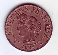 Cérès. 1 Centime 1889 A . - 1 Centime