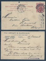 Great Britain 1893 Postal History Rare Old Postcard Postal Stationery To Belgium D.336 - Storia Postale