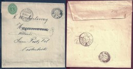 Switzerland 1903 Postal History Rare Old Wrapper Postal Stationary To Netherlands D.340 - Covers & Documents