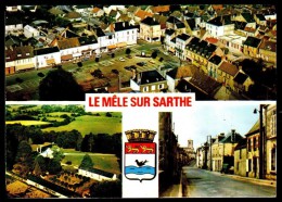 LE MÊLE SUR SARTHE - 3 Vues Diverses - Circulé Sous Enveloppe - Circulated Under Cover - Gelaufen Unter Umschlag. - Le Mêle-sur-Sarthe