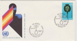 United Nations Unies - Geneve - 1973 - Stop Drug Abuse - FDC - FDC