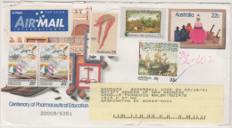 Australia - Centenary Of Pharmaceutical Education In Australia - 1981 - Mixed With Cocos Islands - Viaggiata Per Wash... - Storia Postale