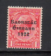 Ireland    Scott No.45    Unused Hinged       Year  1922   . - Unused Stamps