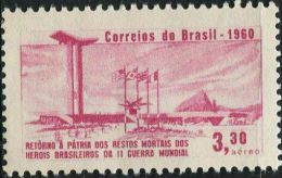 BX0223 Brazil 1960 World War II Hero Remains For Burial Monument 1v MNH - Unused Stamps