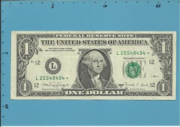 U. S. A. - 1 DOLLAR - 1988 A - REMPLACEMENT NOTE - Pick 480b - SAN FRANCISCO - CALIFORNIA - Federal Reserve Notes (1928-...)