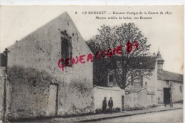93 -  LE BOURGET - DERNIERS VESTIGES DE LA GUERRE DE 1870- MAISON CRIBLEE DE BALLES RUE BRASSEUR - Le Bourget