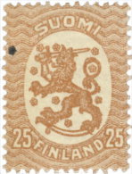 Finlande  1918. ~ YT 73** - 25 P. Armoiries. Émission D'Helsinski - Neufs