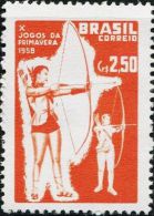 BX0391 Brazil 1958 Spring Games Archery 1v MNH - Unused Stamps