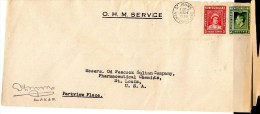 Newfoundland 1938 OHMS Cover Mailed To USA - 1908-1947